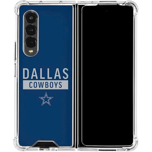 NFL Dallas Cowboys Blue Performance Series Galaxy Z Fold4 5G Clear Case